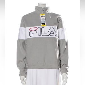 Fila Pullover Mock-neck zip Sweatshirt